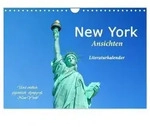 New York Ansichten - Literaturkalender (Wandkalender 2027 DIN A4 quer), CALVENDO
