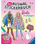 Mein Ausmalstickerbuch Barbie - Anziehpuppen