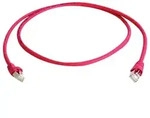 Teleg&auml;rtner 100009015 RJ45 Patchkabel CAT 6a S/FTP 10.0 m Rot Flammwidrig, mit