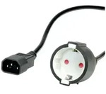 Value 19.99.1117 Kaltger&auml;te Adapterkabel Schwarz 0.30m