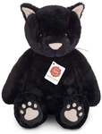Teddy Hermann 93998 - Schlenkerkatze Tilly schwarz, Katze, Pl&uuml;sch, 35 cm