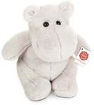 Teddy Hermann 94011 - Nilpferd Lilo, wei&szlig;, Pl&uuml;sch, 21 cm