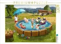 CALVENDO Puzzle Poolparty im Feld 1000 Teile Lege-Gr&ouml;&szlig;e 64 &times; 48 cm...