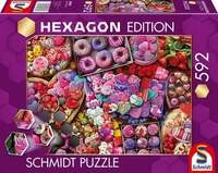 Hexagon Puzzle, Lieblingsleckereien, 592 Teile