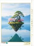 CALVENDO Puzzle Insel mit buddhistischem M&ouml;nch schwebend &uuml;ber dem Wasser 2000...