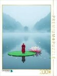 CALVENDO Puzzle M&ouml;nch auf einem Lotosblumenblatt auf einem See 2000 Teile