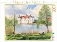 CALVENDO Puzzle Schloss Gl&uuml;cksstadt 1000 Teile Lege-Gr&ouml;&szlig;e 64x48cm...