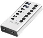 LogiLink UA0447 USB-Hub 5+2 Port USB-A, USB-C&reg; USB 3.2 Gen1 5 GBit/s Aluminium