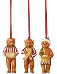 Villeroy & Boch Nostalgic Ornaments Ornamente Teddys, 3-teilig