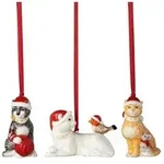 Villeroy & Boch Nostalgic Ornaments Ornamente Katzen, 3-teilig