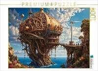 CALVENDO Puzzle Steampunk-Symbiose: Die Stadt im Herzen eines Riesenpilzes 1000 Teile