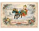 TR&Ouml;TSCH - Unser Sandm&auml;nnchen Adventskalenderkarte Nostalgie