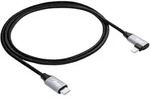 Akyga USB-Kabel USB-C&reg; Stecker, Apple Lightning Stecker 1.00m Schwarz AK-USB-56