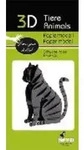 3D-Modell, Katze, schwarz