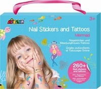 Nagelsticker & Tattoos Meerjungfrau