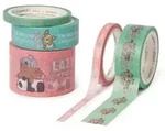 Legami Set mit 5 Papier-Klebeb&auml;ndern - Tiere