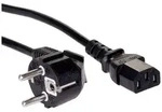 Akyga Strom Anschlusskabel [1x Kaltger&auml;te-Buchse C13 - 1x Schutzkontakt-Stecker]