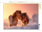 CALVENDO Puzzle Shetlandponys - Gemeinsam durch den Winter 1000 Teile...