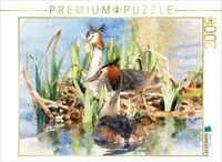 CALVENDO Puzzle Haubentaucher 2000 Teile Lege-Gr&ouml;&szlig;e 90 &times; 67 cm Foto-Puzzle f&uuml;r