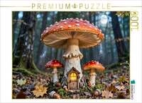 CALVENDO Puzzle Das geheime Haus im Pilz 1000 Teile Lege-Gr&ouml;&szlig;e 64 &times; 48 cm