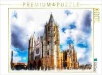 CALVENDO Puzzle Kathedrale von Le&oacute;n, Spanien 1255 bis 1302 1000 Teile Lege-Gr&ouml;&szlig;e