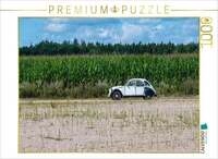 CALVENDO Puzzle Unterwegs am Maisfeld 1000 Teile Lege-Gr&ouml;&szlig;e 64 &times; 48 cm Foto-Puzzle