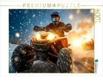 CALVENDO Puzzle Quadfahren auf der Schneepiste 1000 Teile Lege-Gr&ouml;&szlig;e 64x48cm
