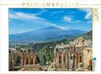 CALVENDO Puzzle Taormina in Sizilien 1000 Teile Lege-Gr&ouml;&szlig;e 64x48cm Foto-Puzzle f&uuml;r
