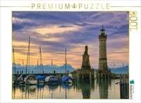 CALVENDO Puzzle Leuchtturm und Bayrischer L&ouml;we 1000 Teile Lege-Gr&ouml;&szlig;e 64 &times;...