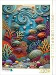 CALVENDO Puzzle Fische und Korallen - farbenfrohe Collage 2000 Teile Lege-Gr&ouml;&szlig;e