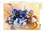 CALVENDO Puzzle Ein Motiv aus dem Kalender Eishockey - Fight 1000 Teile Lege-Gr&ouml;&szlig;e
