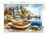 CALVENDO Puzzle K&uuml;stenszene in Nova Scotia 1000 Teile Lege-Gr&ouml;&szlig;e 64x48cm