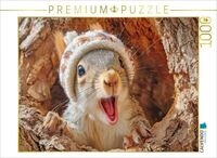 CALVENDO Puzzle Eichh&ouml;rnchenliebe 1000 Teile Lege-Gr&ouml;&szlig;e 64x48cm Foto-Puzzle f&uuml;r