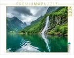 CALVENDO Puzzle Norwegen - N&aelig;r&oslash;yfjord 1000 Teile Lege-Gr&ouml;&szlig;e 64x48cm Foto-Puzzle