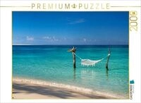 CALVENDO Puzzle H&auml;ngematte &uuml;ber der t&uuml;rkisblauen Lagune der Malediven 2000 Teile