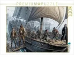 CALVENDO Puzzle Die Pequod verl&auml;sst Nantucket mit Ahab 1000 Teile Lege-Gr&ouml;&szlig;e...