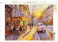 CALVENDO Puzzle Erste Sonnenstrahlen im Au&szlig;encaf&eacute; Impressionistisches Puzzle 1000