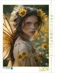 CALVENDO Puzzle Fee der Sonnenblumen 1000 Teile Lege-Gr&ouml;&szlig;e 64x48cm Foto-Puzzle f&uuml;r