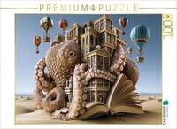 CALVENDO Puzzle Die Hei&szlig;luftballon-Oktopus-Sandbibliothek 1000 Teile Lege-Gr&ouml;&szlig;e