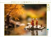 CALVENDO Puzzle Miniatur M&ouml;nche in Thailand auf einer Insel 1000 Teile Lege-Gr&ouml;&szlig;e