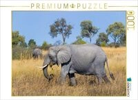 CALVENDO Puzzle Afrikanischer Elefant, Okavango Delta, Botswana. 1000 Teile