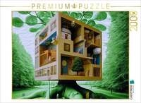 CALVENDO Puzzle Haus im Blattwerk 2000 Teile Lege-Gr&ouml;&szlig;e 90x67cm Foto-Puzzle f&uuml;r