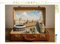 CALVENDO Puzzle Madrid im Koffer 1000 Teile Lege-Gr&ouml;&szlig;e 64x48cm Foto-Puzzle f&uuml;r