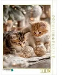 CALVENDO Puzzle Katzenbabys entdecken Weihnachten 1000 Teile Lege-Gr&ouml;&szlig;e 64x48cm
