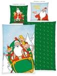 Klaus Hering 4649601050 - Weihnachtsmann & Co. KG Flanell-Bettw&auml;sche, Weihnachtsmann