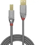 LINDY USB-Kabel USB 2.0 USB-A Stecker, USB-B Stecker 7.50 m Grau 36645