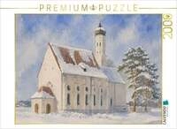 CALVENDO Puzzle St. Colomann bei F&uuml;ssen im Winter 2000 Teile Lege-Gr&ouml;&szlig;e 90...