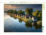 CALVENDO Puzzle Bootsh&auml;user an der M&uuml;ritz 1000 Teile Lege-Gr&ouml;&szlig;e 64 &times; 48 cm