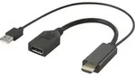 Renkforce RF-4777274 HDMI / DisplayPort Adapterkabel [1x HDMI-Stecker, USB 2.0