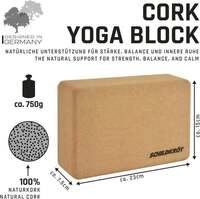 Schildkr&ouml;t 960271 - Kork Yoga Block, aus 100% Naturkork, 23x15x7,5cm